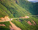 Wicklung Road Cape Breton Highlands Nationalpark, Nova Scotia, Kanada