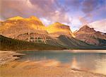 Sunrise, Queen Elizabeth Range Maligne Lake, Jasper Nationalpark, Alberta, Kanada