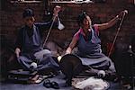 Tibetan Women Weaving Nepal