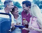 Group of People at Barbecue