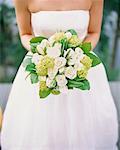 Bride Holding Flowers