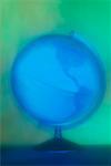 Blue Spinning Globe