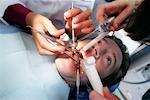 Dentists Working on Patient