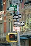 Straßenschilder auf Fifth Avenue New York City, New York USA