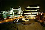 Tower Bridge and City Hall London, England