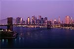 Brooklyn Bridge und Manhattan New York City, New York USA