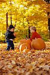 Children with Pumpkins