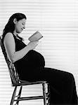 Pregnant Woman Reading