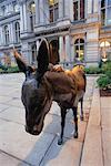 Donkey Statue Outside of the Old City Hall, Boston Massachusetts, USA
