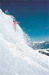 France, Alpes, Megève, corniche de saut à ski