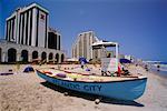 Sauveteur bateau, Atlantic City, New Jersey, USA