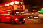 Double Decker Bus Outside Victoria Station London, England