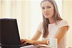 Woman Working at Computer