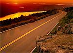 Cadillac Mountain Road Parc National d'Acadia Maine USA