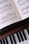 Piano Keys and Sheet Music