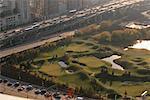 Golf Course and Traffic Toronto, Ontario, Canada