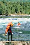 Kayakers in River