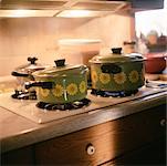 Pots on a Stove