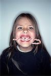 Girl Biting Candy Cane