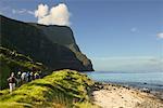 People Backpacking Lord Howe Island, Australia