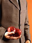 Man Holding Apples