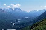 Rivière Tatshenshini et des montagnes, la Colombie-Britannique, Canada