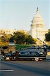 Limousine in Front of Capitol Hill