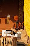 Yogi Reading Varanasi, India