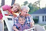 Portrait of Grandfather, Mother and Son