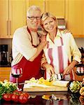 Couple Cooking in Kitchen