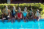 Children with Feet in Pool