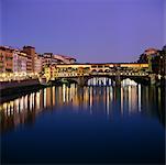 Ponte Vecchio at Night Florence, Italy