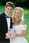 Portrait of a Bride and Groom