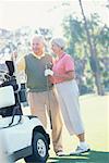 Couple Golfing