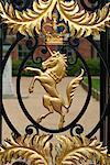 Detail of Gate to Kensington Palace, London, England