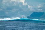Waves Breaking over Reef, Bora Bora, French Polynesia