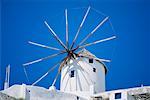 Moulin à vent Oia, Santorini, Grèce