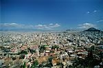 Vue d'ensemble de la ville d'Athènes, Grèce