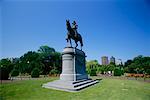 Statue équestre de George Washington, Boston Common, Boston, Massachusetts, USA