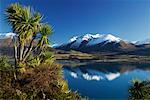 Mountain over Lake Wakatipu Queenstown, South Island, New Zealand