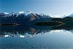 Montagne sur le lac Wakatipu Queenstown, île du Sud, Nouvelle-Zélande