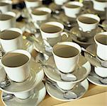 Rows of Coffee Cups