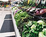 Gemüse-Abschnitt in Lebensmittelgeschäft