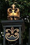 Close-up of Gate at Columbia University, New York City, New York, USA