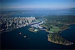 Stanley Park and Cityscape, Vancouver, British Columbia, Canada