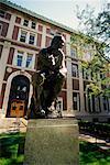 Statue by University Building Columbia University, New York City, New York, USA