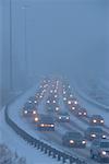 La circulation en hiver, Toronto, Ontario, Canada