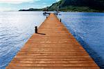 Jetty in Lagoon, Bora Bora, French Polynesia