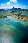 Aerial View of Coast, Mauritius