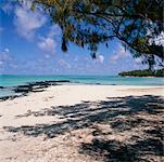 Sandbank am Isle Aux Cerfs Beach, Mauritius, Indischer Ozean